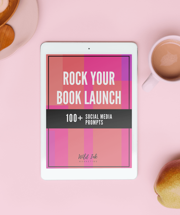 Rock Your Book Launch cover on a tablet